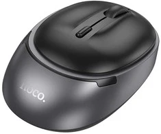 Belaidė pelė Hoco 2,4G 1600 dpi GM34 juodas metal pilka