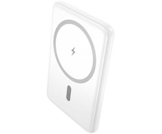 Išorinė baterija, suderinama su „MagSafe Hoco 5000 mAh QC PD 2A 20W“, itin plona, J140A, balta