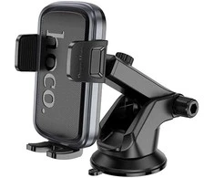 Automobilinis telefono laikiklis Hoco priekiniam stiklui / prietaisų skydeliui H79 juodas ir pilkas