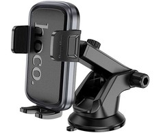 Gravity car phone holder Hoco dashboard H81 juodas and pilka
