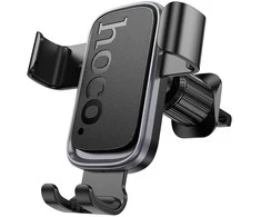 Gravity car phone holder Hoco air vent H80 juodas and pilka