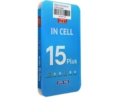 LCD ekranas iPhone 15 Plus su skaitmeniniu keitikliu, juodas (ZY-LTPS), perkeliamas IC