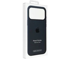 Apple iPhone 17 Pro Max Silikoninis dėklas with MagSafe – Midnight