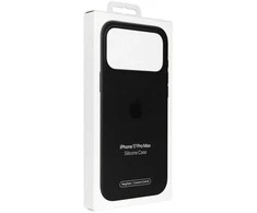 Apple iPhone 17 Pro Max Silikoninis dėklas with MagSafe – Juodas
