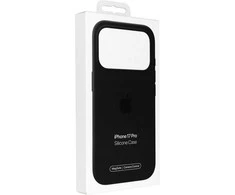 Apple iPhone 17 Pro Silikoninis dėklas with MagSafe – Black