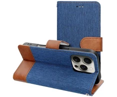 Dėklas Oem Flip case for iPhone 17 PRO MAX Jeans Book mėlynas