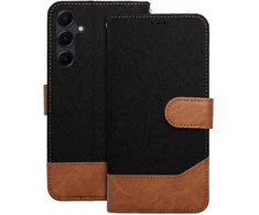 Dėklas Oem JEANS Book skirtas Samsung Galaxy A36 5G juodos spalvos