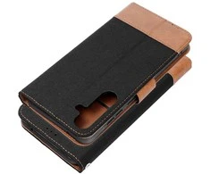 Dėklas Oem JEANS Book skirtas Samsung Galaxy A36 5G juodos spalvos