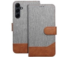 Dėklas Oem JEANS Book skirtas Xiaomi Redmi 13C / POCO C65 pilkos spalvos