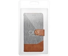 Dėklas Oem JEANS Book skirtas Xiaomi Redmi 13C / POCO C65 pilkos spalvos