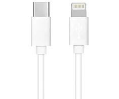 Oem Cable Type C to Lightning PD 3A 27W C291 BOX 1 m baltas
