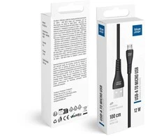 USB A į Micro USB kabelis Blue Star 2A 12W 1 m PJ-DG3-A juodas