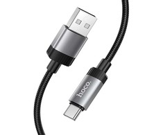 Cable USB A to USB C Hoco 3A 1 m X117 juodas