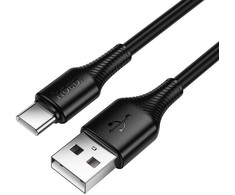 Cable USB A to USB C Hoco 3A 1 m X120 juodas