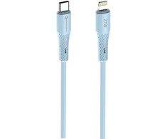 Cable USB C to Lightning Forcell F-Energy PD 3A 27W Silicone 1 m C346 mėlynas