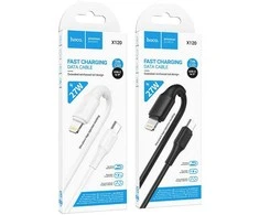 USB C - Lightning kabelis Hoco PD 27W 1 m X120 juodas