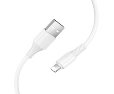 USB C - Lightning kabelis Hoco PD 27W 1 m X120 baltas