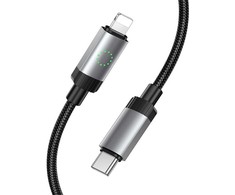 USB C - Lightning kabelis Hoco PD 27W 1 m X117 juodas