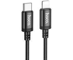 Cable USB C į Lightning Hoco PD 27W 2 m X89 juodas