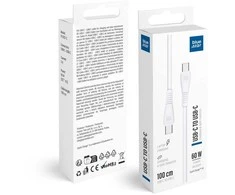 USB C į USB C laidas Blue Star 3A 60W QC4.0 1 m PJ-DQ1-C baltas