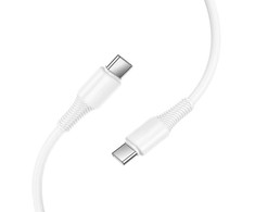 USB-C laidas į USB-C Hoco 3A 60W 1 m X120 baltas