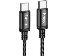 Cable USB C į USB C Hoco 3A 60W 2 m X89 juodas