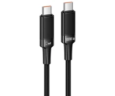 Cable USB C to USB C Hoco PD 5A 100W 1,2 m U153 Extreme juodas