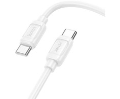 USB C į USB C laidas Hoco PD 5A 240W 1 m X115 baltas