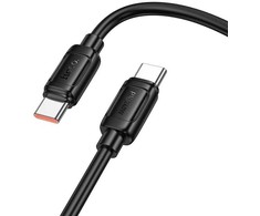 Cable USB C to USB C Hoco PD 5A 240W 1 m X115 juodas