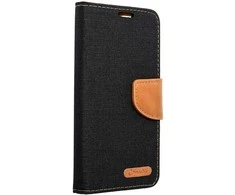 Oem CANVAS Book dėklas skirtas Xiaomi Redmi Note 13 5G juodos spalvos