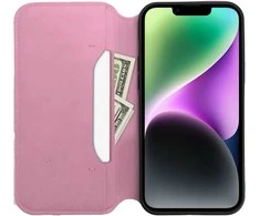Oem DUAL POCKET Book dėklas skirtas Samsung Galaxy A25 5G rožinės spalvos