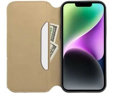 Oem DUAL POCKET Book dėklas skirtas Xiaomi Redmi Note 13 Pro Plus 5G aukso spalvos
