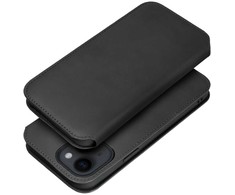 Oem DUAL POCKET Book dėklas skirtas Xiaomi Redmi Note 12 5G juodos spalvos