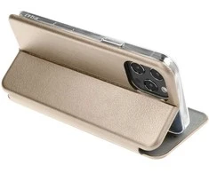 Oem ELEGANCE book dėklas skirtas Samsung Galaxy S23 FE aukso spalvos