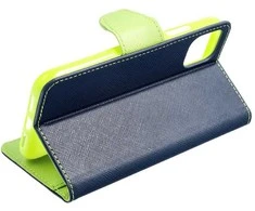 Oem FANCY Book dėklas skirtas Xiaomi Redmi Note 12 5G mėlynos spalvos / lime