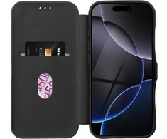 Dėklas Oem Flip case for iPhone 15 PRO MAX Folio Side Magnet juodas