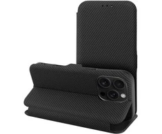 Dėklas Oem Flip case for iPhone 16 PRO MAX Folio Side Magnet juodas