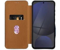 Oem FOLIO Side Magnet book dėklas skirtas Samsung Galaxy A15 mėlynos spalvos