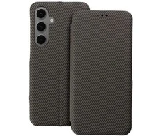 Oem FOLIO Side Magnet book dėklas skirtas Samsung Galaxy A15 rudos spalvos