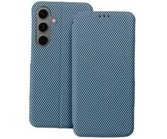Oem FOLIO Side Magnet book dėklas skirtas Samsung Galaxy A35 mėlynos spalvos