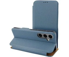 Oem FOLIO Side Magnet book dėklas skirtas Samsung Galaxy S25 PLUS mėlynos spalvos