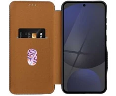 Oem FOLIO Side Magnet book dėklas skirtas Samsung Galaxy S25 PLUS pilkos spalvos