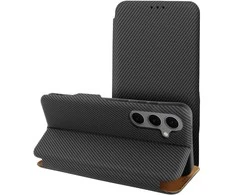 Oem FOLIO Side Magnet book dėklas skirtas Samsung Galaxy S25 PLUS pilkos spalvos