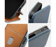 Oem FOLIO Side Magnet book dėklas skirtas Samsung Galaxy S25 PLUS mėlynos spalvos