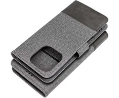 Dėklas Oem GOMMA Book skirtas Samsung Galaxy A41 pilkos spalvos