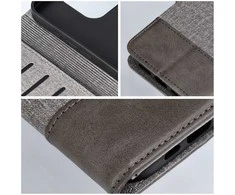 Dėklas Oem GOMMA Book skirtas Samsung Galaxy S25 Edge pilkos spalvos