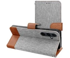 Dėklas Oem JEANS Book skirtas Xiaomi Redmi Note 14 5G pilkos spalvos