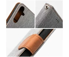 Dėklas Oem JEANS Book skirtas Xiaomi Redmi Note 14 5G pilkos spalvos