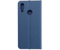 Dėklas Forcell Oem Flip case for Huawei P Smart 2019 Luna Book Carbon mėlynas
