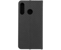 Dėklas Oem Flip case for Huawei P30 LITE Luna Book Carbon juodas